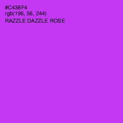 #C438F4 - Razzle Dazzle Rose Color Image