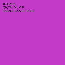 #C43AC8 - Razzle Dazzle Rose Color Image