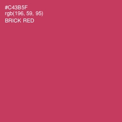 #C43B5F - Brick Red Color Image