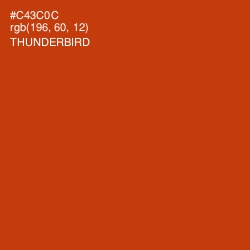 #C43C0C - Thunderbird Color Image
