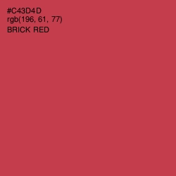 #C43D4D - Brick Red Color Image