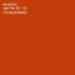 #C43E0C - Thunderbird Color Image