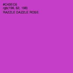 #C43EC6 - Razzle Dazzle Rose Color Image