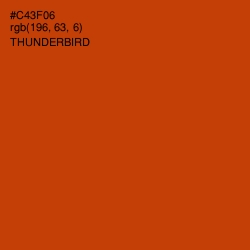 #C43F06 - Thunderbird Color Image