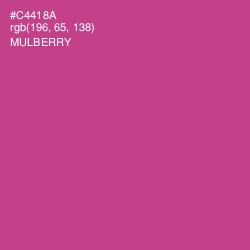 #C4418A - Mulberry Color Image