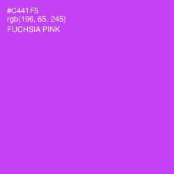 #C441F5 - Fuchsia Pink Color Image