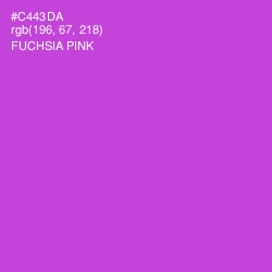 #C443DA - Fuchsia Pink Color Image