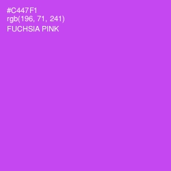 #C447F1 - Fuchsia Pink Color Image