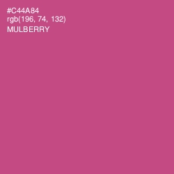 #C44A84 - Mulberry Color Image