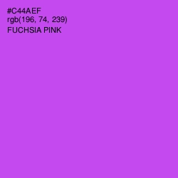 #C44AEF - Fuchsia Pink Color Image