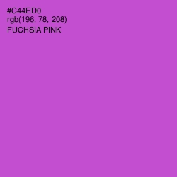 #C44ED0 - Fuchsia Pink Color Image