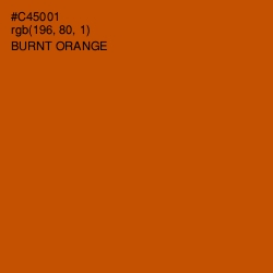 #C45001 - Burnt Orange Color Image