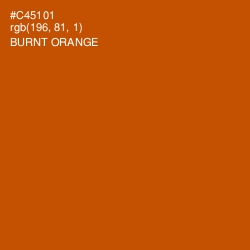 #C45101 - Burnt Orange Color Image