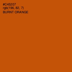 #C45207 - Burnt Orange Color Image