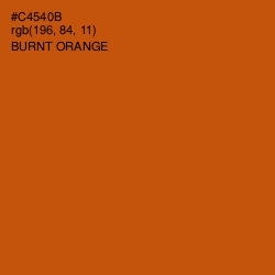 #C4540B - Burnt Orange Color Image