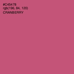 #C45478 - Cranberry Color Image