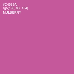 #C4589A - Mulberry Color Image