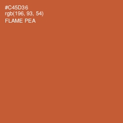 #C45D36 - Flame Pea Color Image