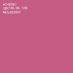 #C45D81 - Mulberry Color Image