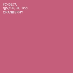 #C45E7A - Cranberry Color Image