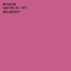 #C45E89 - Mulberry Color Image