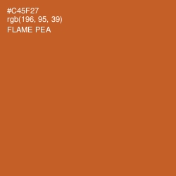 #C45F27 - Flame Pea Color Image