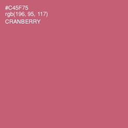 #C45F75 - Cranberry Color Image