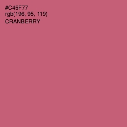 #C45F77 - Cranberry Color Image