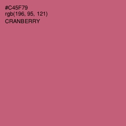 #C45F79 - Cranberry Color Image