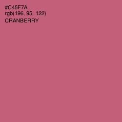 #C45F7A - Cranberry Color Image