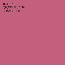 #C45F7E - Cranberry Color Image