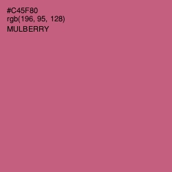 #C45F80 - Mulberry Color Image