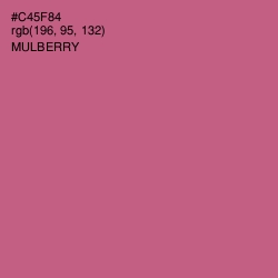 #C45F84 - Mulberry Color Image