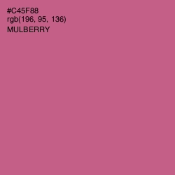 #C45F88 - Mulberry Color Image