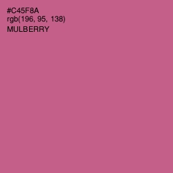 #C45F8A - Mulberry Color Image