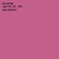 #C45F8B - Mulberry Color Image