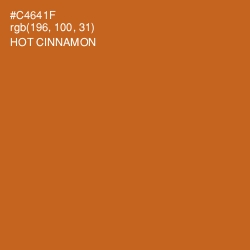 #C4641F - Hot Cinnamon Color Image