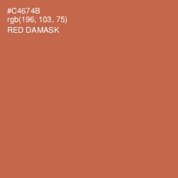 #C4674B - Red Damask Color Image