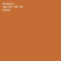 #C46C34 - Piper Color Image