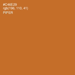 #C46E29 - Piper Color Image