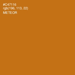 #C47116 - Meteor Color Image