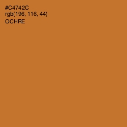 #C4742C - Ochre Color Image