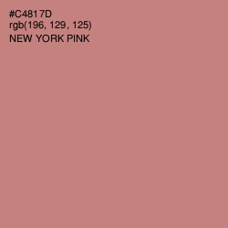 #C4817D - New York Pink Color Image
