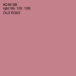 #C4818B - Old Rose Color Image