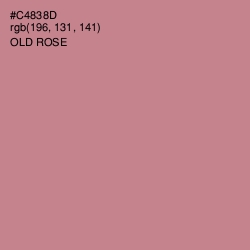 #C4838D - Old Rose Color Image