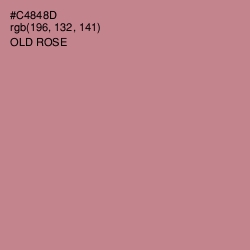 #C4848D - Old Rose Color Image