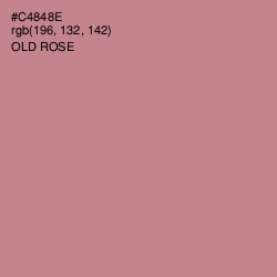 #C4848E - Old Rose Color Image