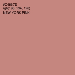 #C4867E - New York Pink Color Image