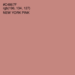 #C4867F - New York Pink Color Image