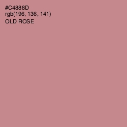 #C4888D - Old Rose Color Image